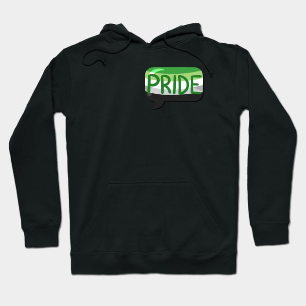 LGBTQ+ Pride Flag Bubble - Aromantic Hoodie by leashonlife